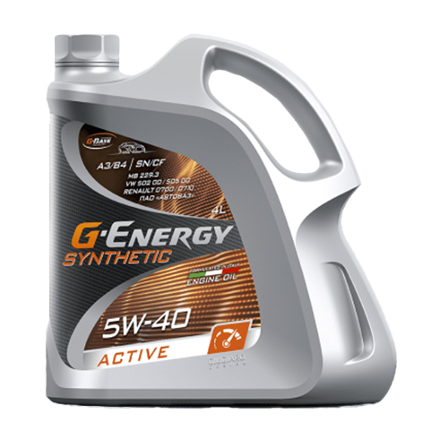 Моторное масло G-Energy Synthetic Active SAE 5W-40, 4л